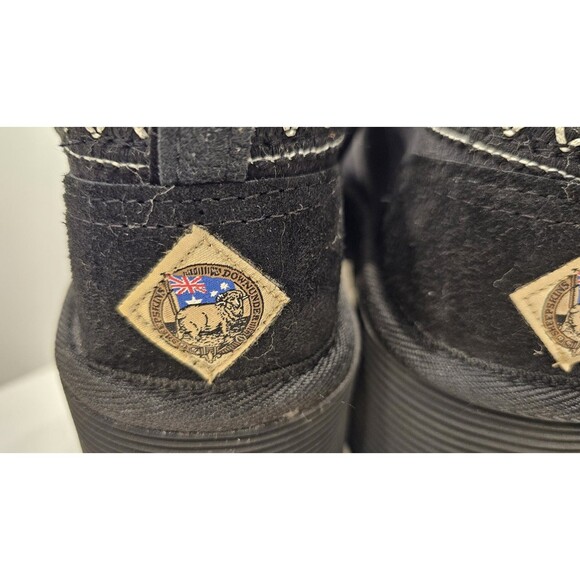 NWT Sheepskin Down Under Slippers Platform Tasman Tazz Black Women Size 10 - Picture 4 of 6